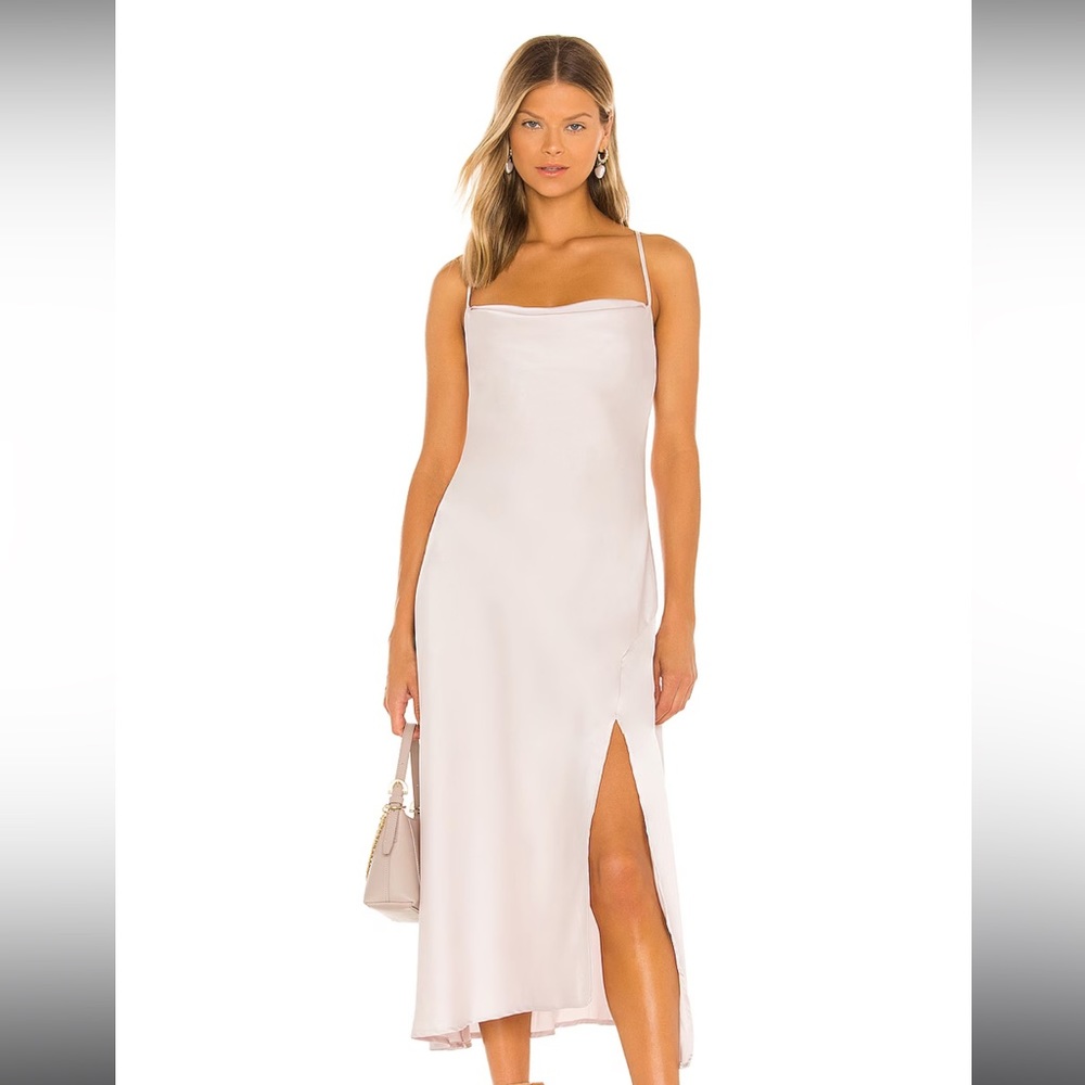 ASTR the label, Gaia Midi Dress in Champagne